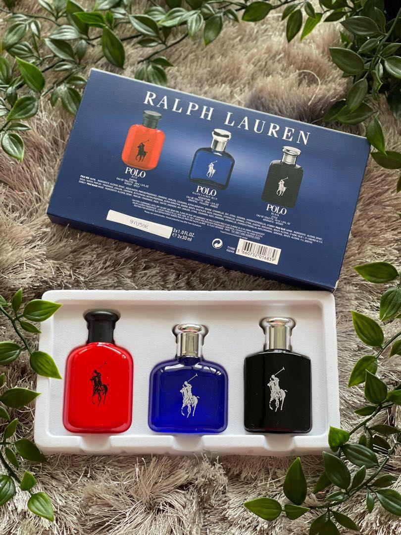 Ralph Lauren Polo 3-Piece Men’s Fragrance Gift Set – 30ml Each